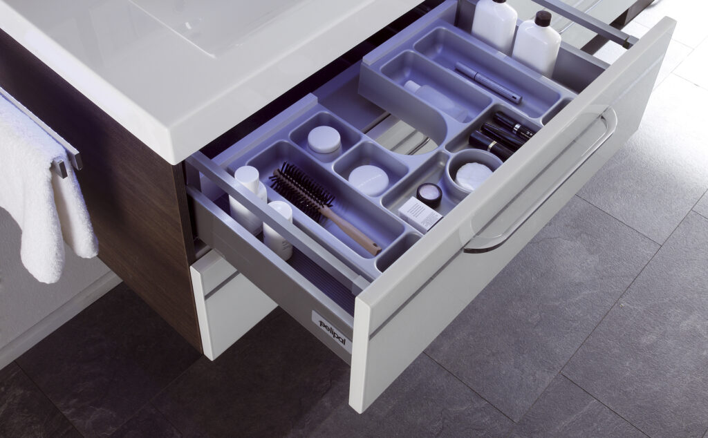 Bathroom drawer with organisers - InHouse Inspired Room Design