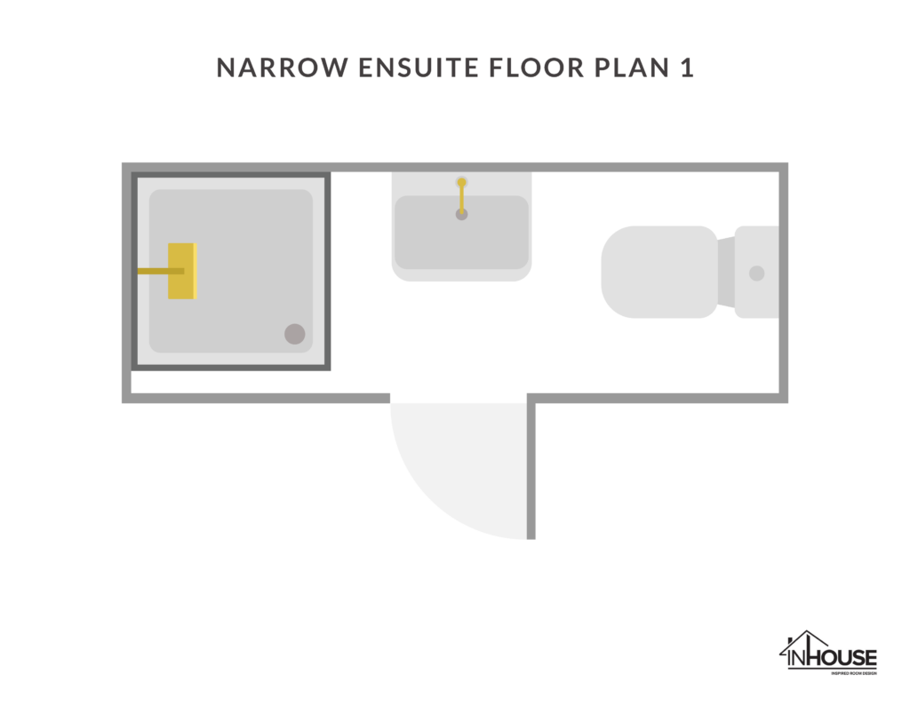 Narrow ensuite floor plan 1 - InHouse Inspired Room Design