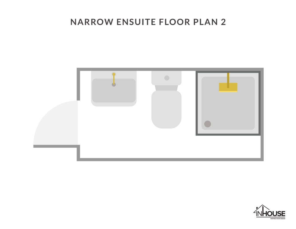 Narrow ensuite floor plan 2 - InHouse Inspired Room Design