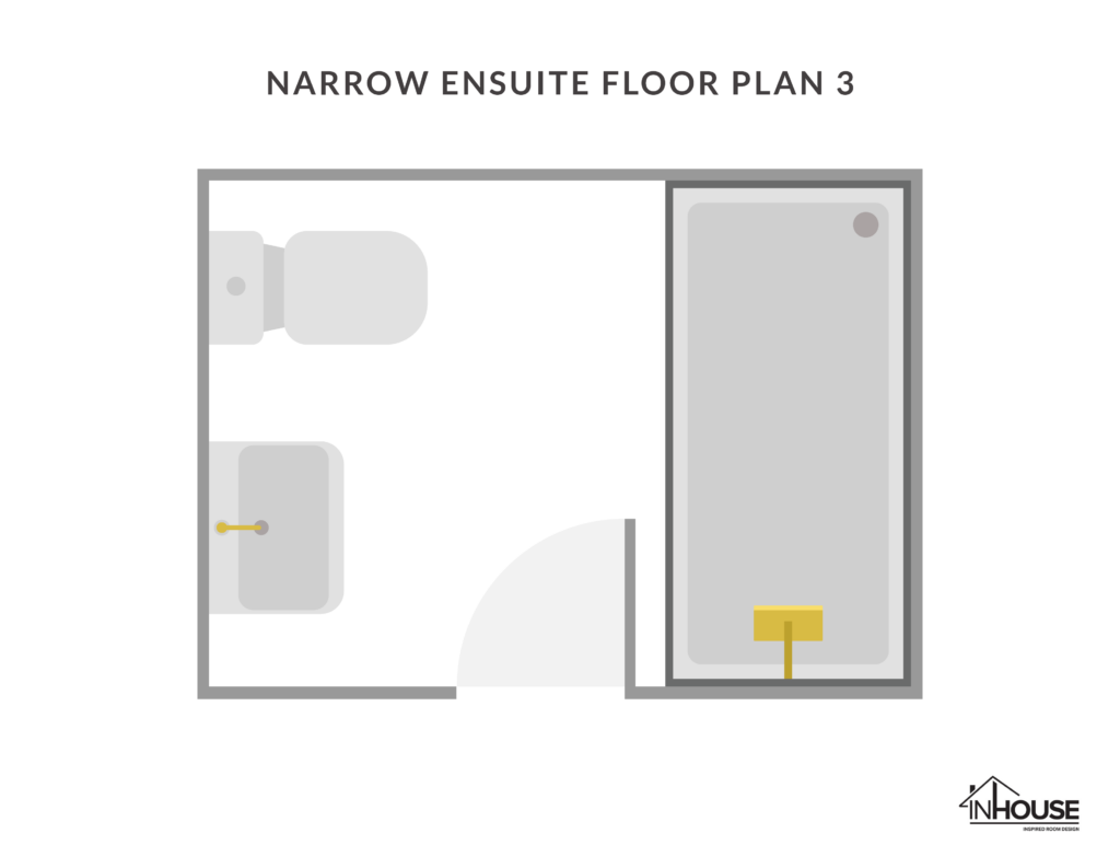 Narrow ensuite floor plan 3 - InHouse Inspired Room Design